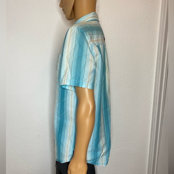 PrAna Hiking Fishing Outdoors Button Down Shirt Men's Size L Organic Cotton EUC - Picture 5 of 13